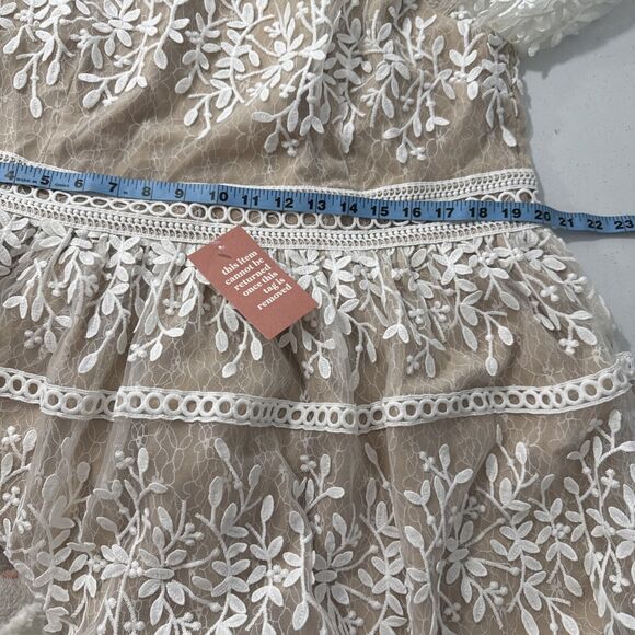 Ivy City Co. Cream Lace Midi Dress - Picture 12 of 15